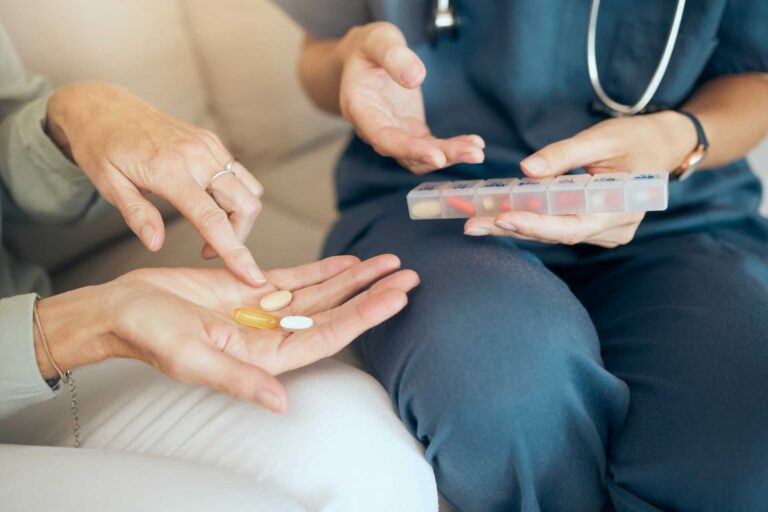 Thrive Mind & Wellness Center | Senior receives med management advice.